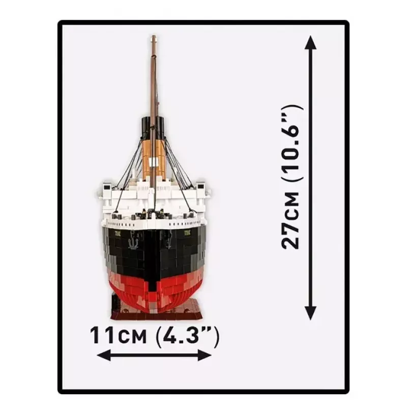 Rakennussarja Cobi R.M.S. Titanic malli, 3 260 muovipalikkaa (COBI-1686)
