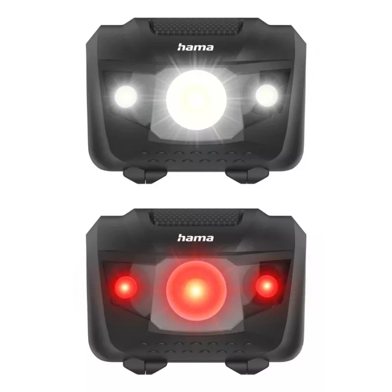 Hama HL200 musta, sininen, keltainen otsalamppu LED