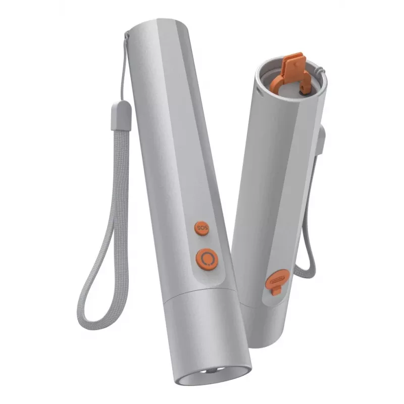 Käsivalaisin Hama FL350-C hopea LED 3W USB ladattava