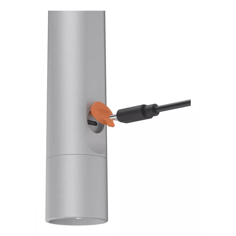 Käsivalaisin Hama FL350-C hopea LED 3W USB ladattava