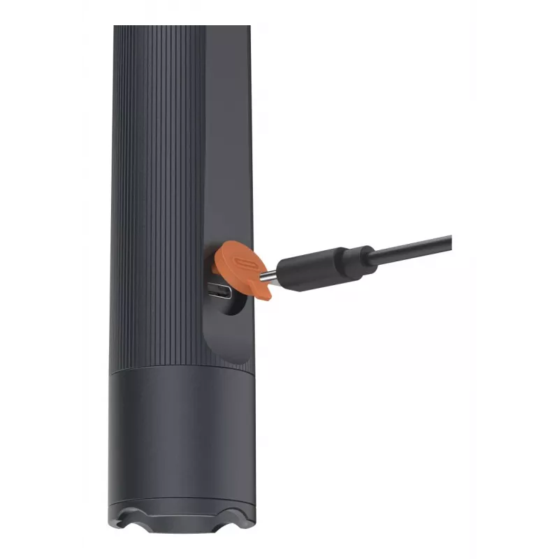 Ladattava LED-taskulamppu HAMA FLX1200-C — alumiini, iskunkestävä, 4 tilaa + SOS