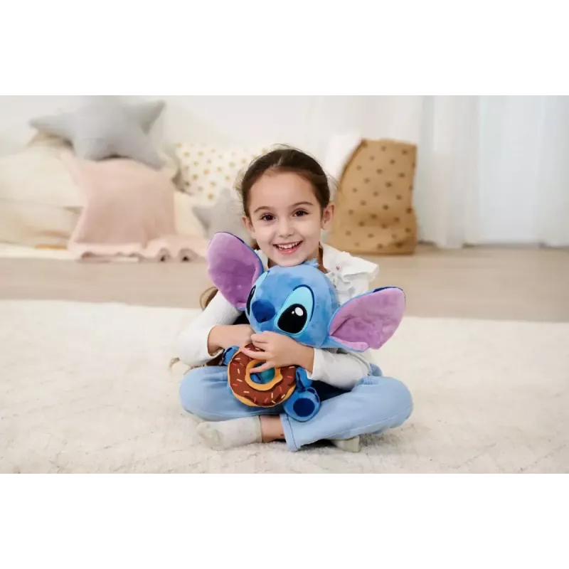 Pehmolelu SIMBA Maskotti Stitch donitsilla 25 cm pehmohahmo