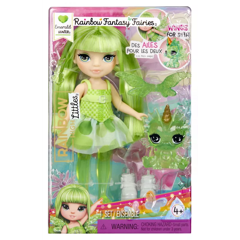 Rainbow High Littles Rainbow Fantasy Fairies -nukke - Emerald (vihreä)