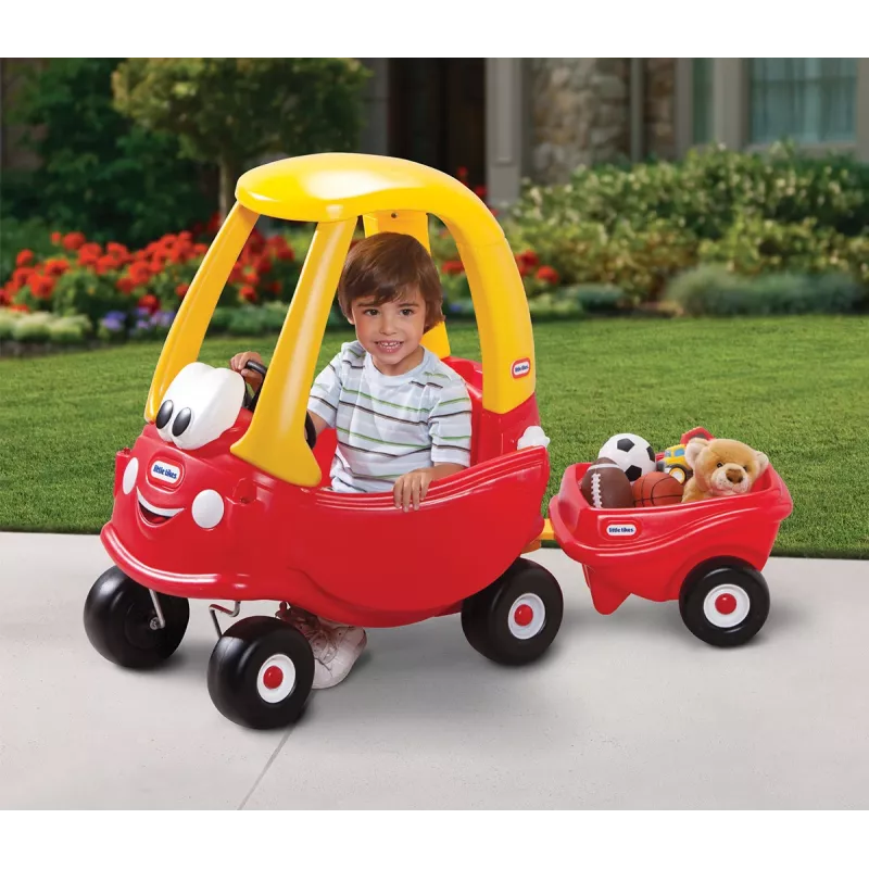 Little Tikes Cozy Coupe Trailer -ajettava lastenrattaat