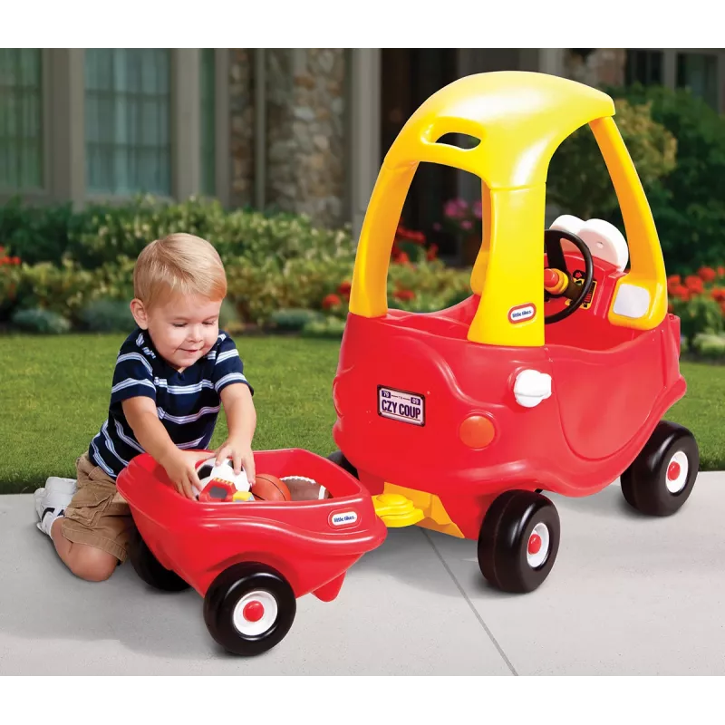 Little Tikes Cozy Coupe Trailer -ajettava lastenrattaat