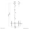 Kattoteline Neomounts CL35-440BL16XL max 50 kg 37-70