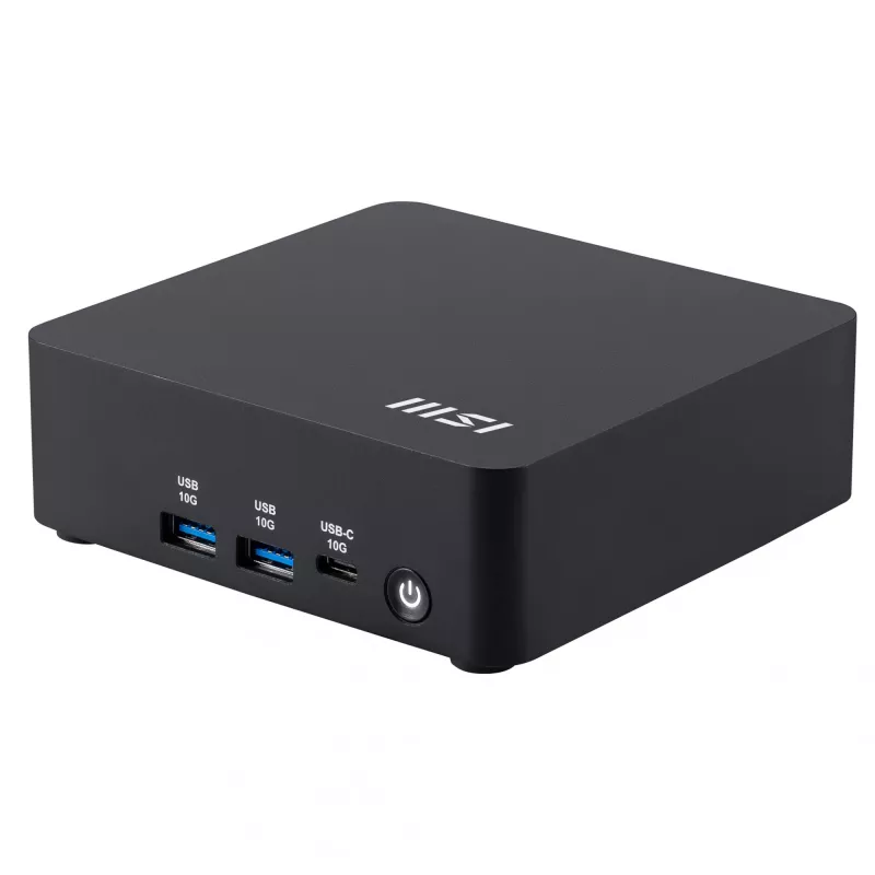 MSI Cubi NUC AI 1UMG-005EU Intel Core Ultra 7 155H 16 GB DDR5-SDRAM 1 TB SSD Windows 11 Pro mini-PC musta