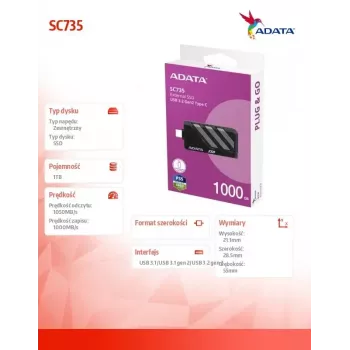SSD-levy ADATA 1 TB ulkoinen 2,5
