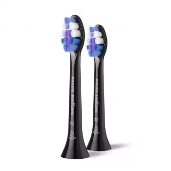 Philips Sensitive HX6052/88 2 kpl:n pakkaus harjaspäitä, 2 kpl, musta, 3 kuukautta, erittäin pehmeä, Philips, Philips Sonicare