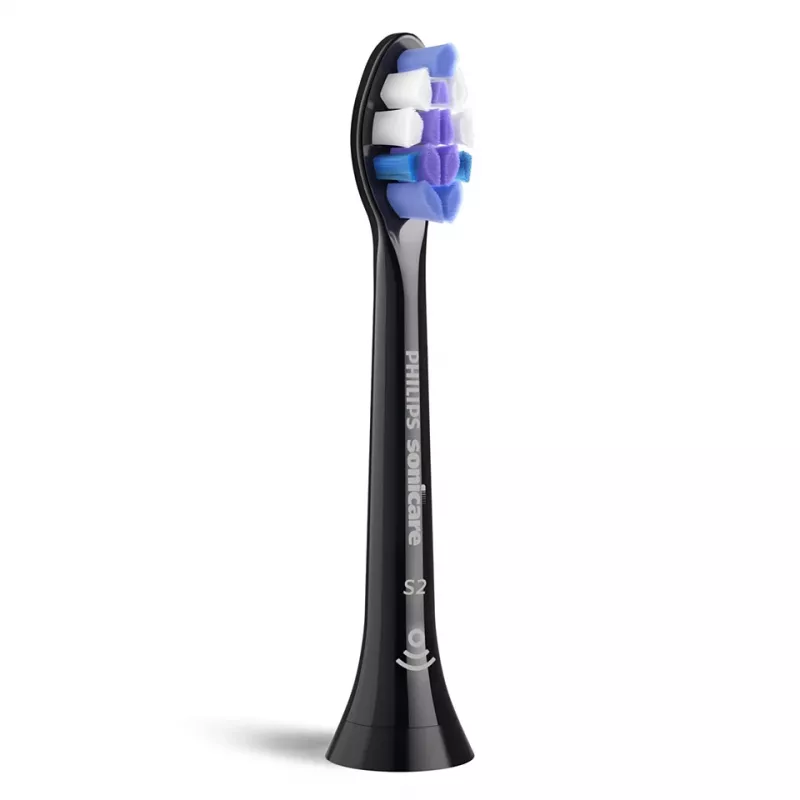 Philips Sensitive HX6052/88 2 kpl:n pakkaus harjaspäitä, 2 kpl, musta, 3 kuukautta, erittäin pehmeä, Philips, Philips Sonicare