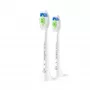 Vaihtoharjaspäät Philips HX6062/87 varaosa 2 kpl:n pakkaus, keskikokoiset harjakset, valkoinen