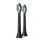 Philips Sonicare Optimal White HX6062/88 2 kpl:n pakkaus vaihtoharjaspäitä, 2 kpl, musta, 3 kuukautta, keskikova, 62 000 liikettä minuutissa, Philips