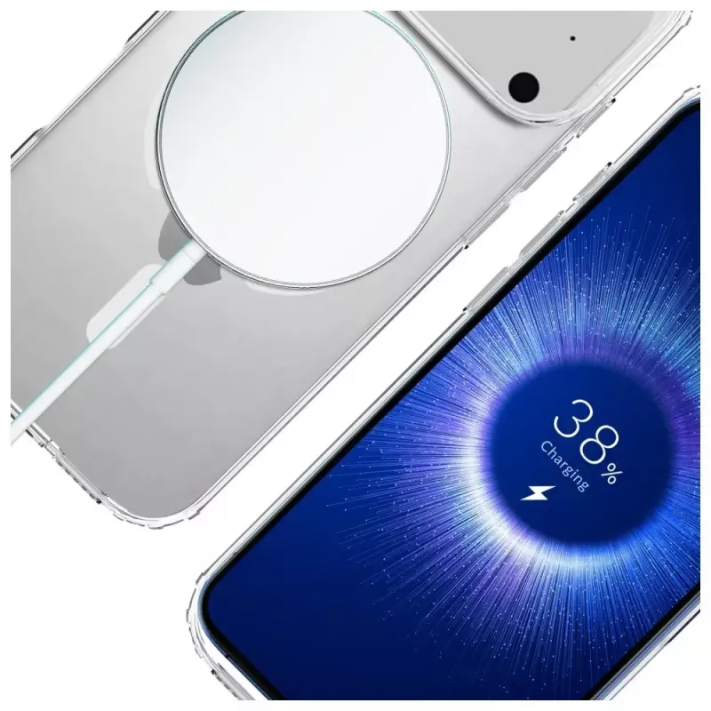 Suojakotelo 3MK Armor MagCase Apple iPhone 17 Pro, magneettikiinnitys, läpinäkyvä/savunvärinen