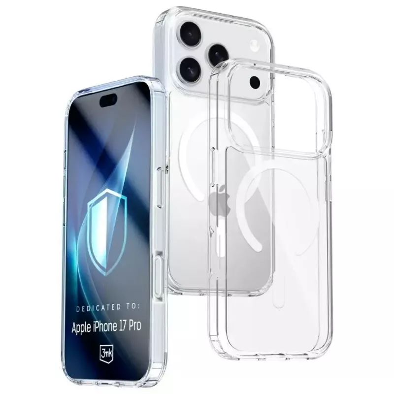 Suojakotelo 3MK Armor MagCase Apple iPhone 17 Pro, magneettikiinnitys, läpinäkyvä/savunvärinen