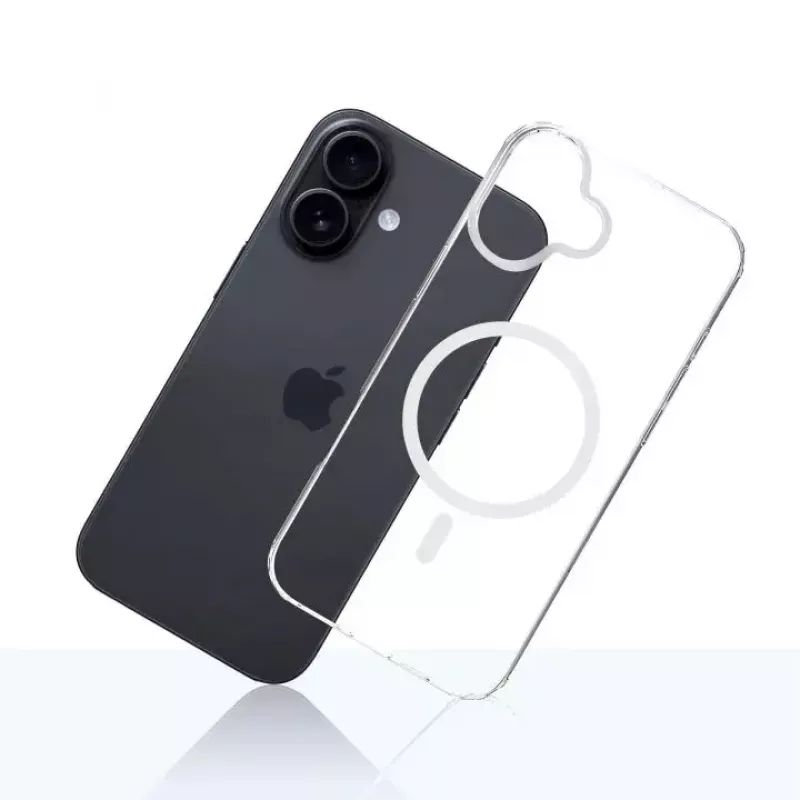 3mk Armor MagCase suojakuori Apple iPhone 17:lle, MagSafe-yhteensopiva, TPU-takakuori, vahvistetut kulmat, läpinäkyvä