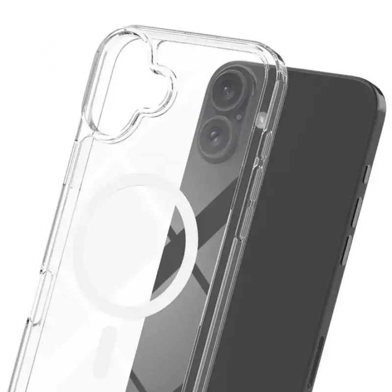 3mk Armor MagCase suojakuori Apple iPhone 17:lle, MagSafe-yhteensopiva, TPU-takakuori, vahvistetut kulmat, läpinäkyvä