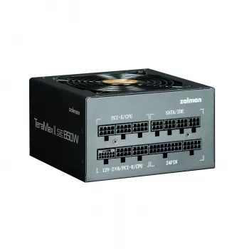 Virtalähde Zalman TeramaxII SE 850 W ATX 18+10-pin, 80 PLUS Gold, 120 mm tuuletin, musta
