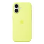 Kuori Apple iPhone 17 silikonikuori MagSafe-yhteensopiva neonkeltainen