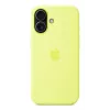 Kuori Apple iPhone 17 silikonikuori MagSafe-yhteensopiva neonkeltainen