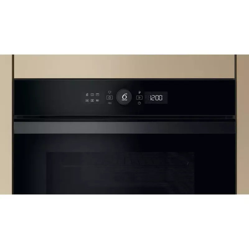 Kalusteisiin asennettava uuni Whirlpool WOI4S8PM0SBA 73 l musta sähkö kosketusohjaus