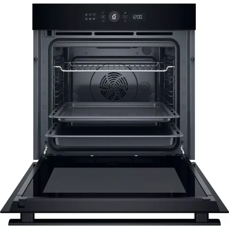 Kalusteisiin asennettava uuni Whirlpool WOI4S8PM0SBA 73 l musta sähkö kosketusohjaus