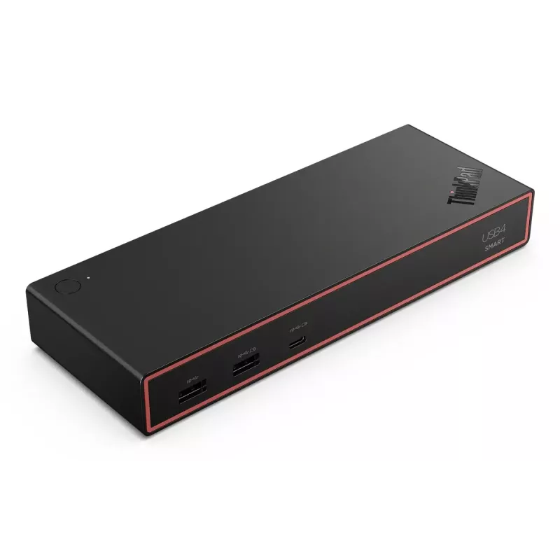 Telakointiasema Lenovo ThinkPad USB4 Smart Dock 5500 – USB4-isäntä, 4x USB-A Gen2, HDMI, Gigabit-Ethernet, 135 W virtalähde, Eclipse musta