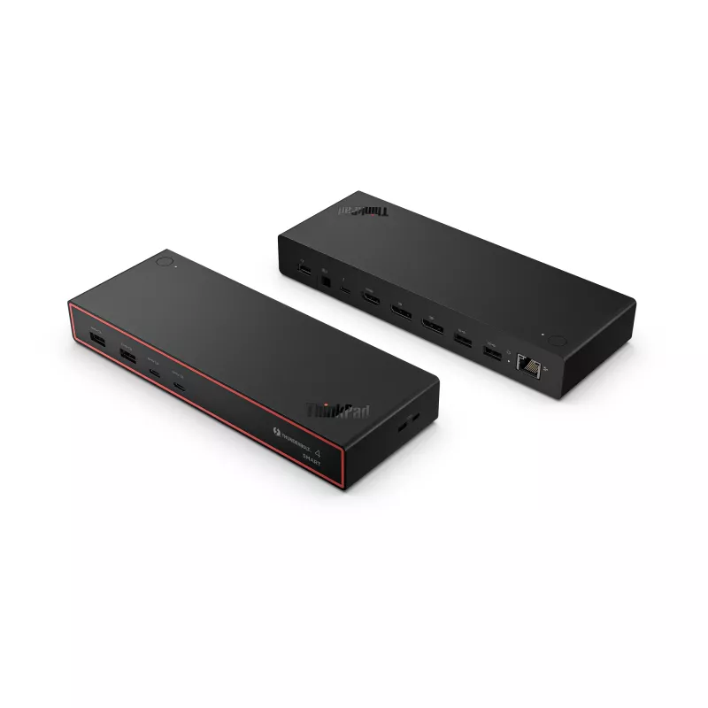 Lenovo ThinkPad Thunderbolt 4 Smart Dock Gen2 7500 langallinen, musta, 100W Power Delivery 2500Mbit/s