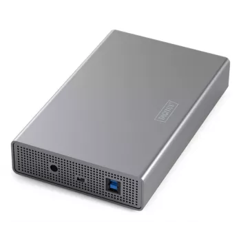 Kiintolevykotelo Digitus DA-71106-1 USB 3.0 3,5 tuuman SATA 16TB alumiini