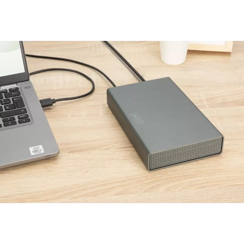 Kiintolevykotelo Digitus DA-71106-1 USB 3.0 3,5 tuuman SATA 16TB alumiini