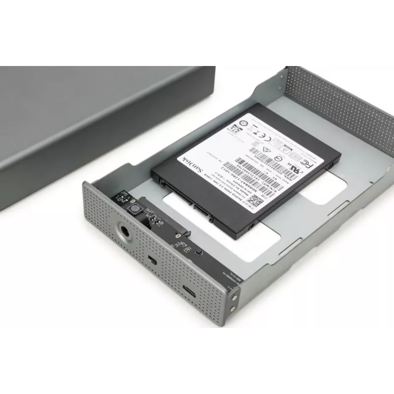 Kiintolevykotelo Digitus DA-71106-1 USB 3.0 3,5 tuuman SATA 16TB alumiini