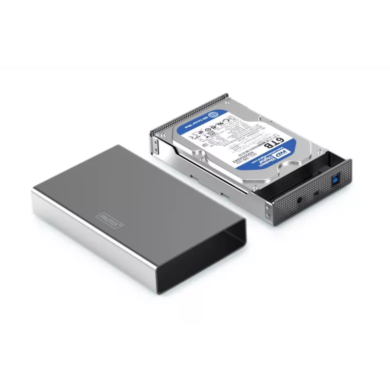 Kiintolevykotelo Digitus DA-71106-1 USB 3.0 3,5 tuuman SATA 16TB alumiini