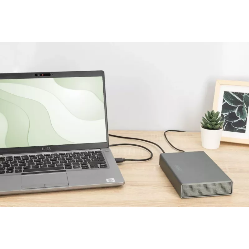 Kiintolevykotelo Digitus DA-71106-1 USB 3.0 3,5 tuuman SATA 16TB alumiini