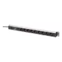 DIGITUS PDU - alumiininen rack-asennettava taajuussuodatin 2 m 16 A 3600 W 230 V AC 50/60 Hz 7x turvapistorasia 2x pistorasia