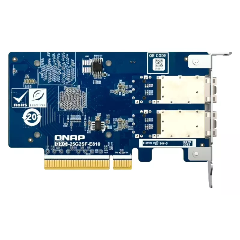 QNAP QXG-25G2SF-E810 verkkokortti sisäinen kuitu 25000 Mbit/s