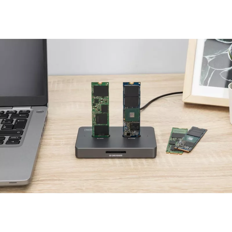 Telakointiasema Digitus DA-71546-1 M.2 NVMe SATA USB-C 10 Gbit/s