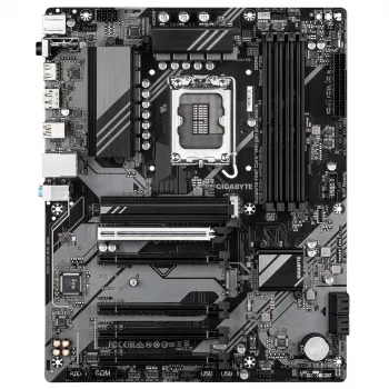 GIGABYTE B760 DS3H WIFI6E GEN5 emolevy - tukee Intel Core 14. sukupolven suorittimia, 8+2+1 vaihe digitaalinen VRM, jopa 5600MHz DDR5, 2xPCIe 4.0 M.2, Wi-Fi 6E, 1GbE LAN, USB 3.2 Gen 2x2