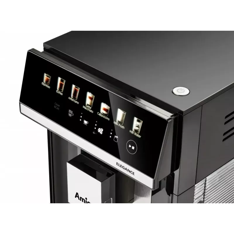 Amica Elegance CM 7011 espressokeitin, teräsmylly, integroitu maidon vaahdotusjärjestelmä