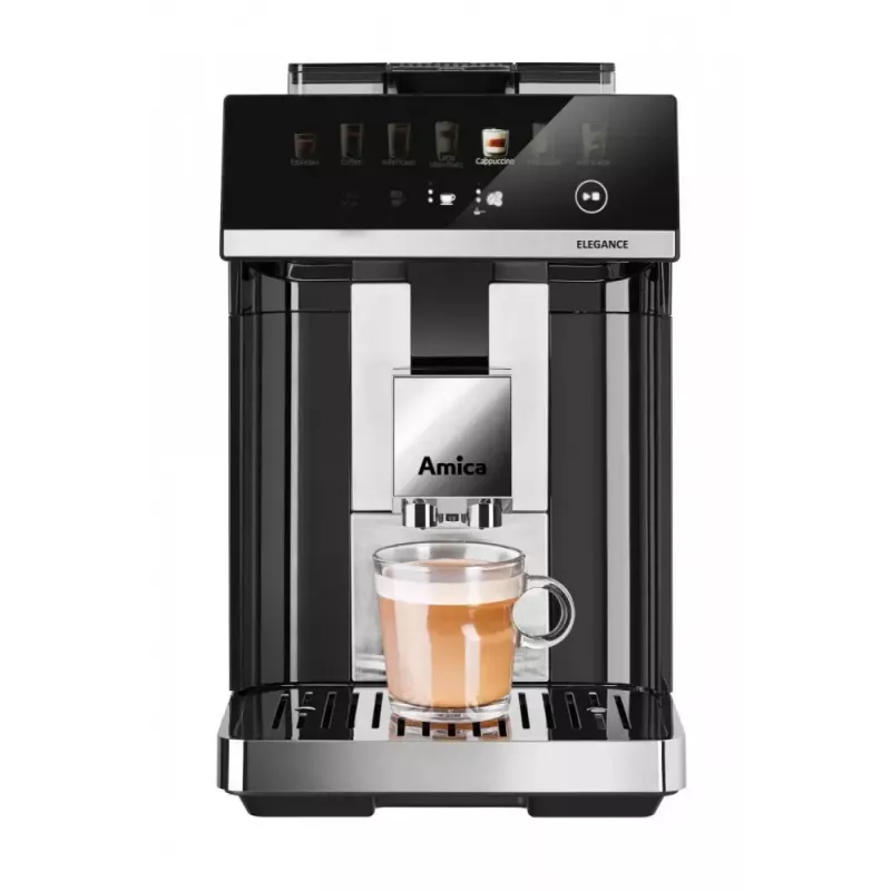 Amica Elegance CM 7011 espressokeitin, teräsmylly, integroitu maidon vaahdotusjärjestelmä