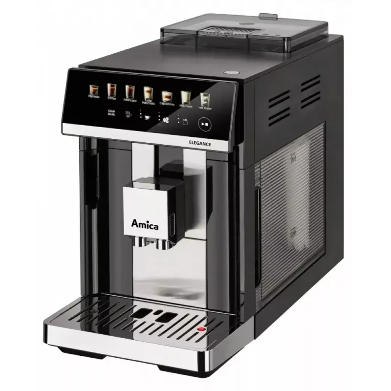 Amica Elegance CM 7011 espressokeitin, teräsmylly, integroitu maidon vaahdotusjärjestelmä