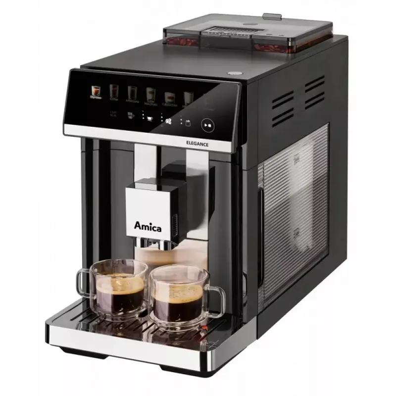 Amica Elegance CM 7011 espressokeitin, teräsmylly, integroitu maidon vaahdotusjärjestelmä
