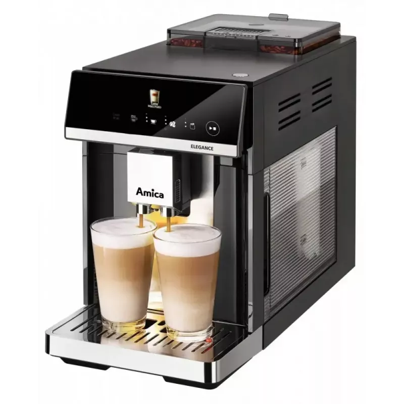 Amica Elegance CM 7011 espressokeitin, teräsmylly, integroitu maidon vaahdotusjärjestelmä