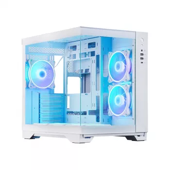 Chieftec GM-30W-TG-OP tietokonekotelo Cube valkoinen