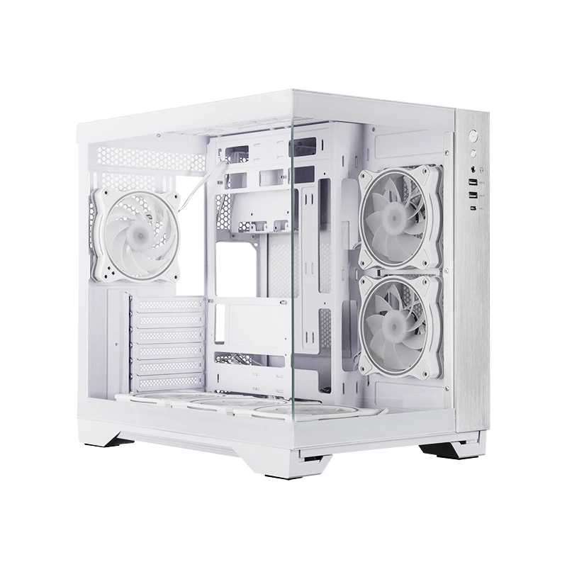 Chieftec GM-30W-TG-OP tietokonekotelo Cube valkoinen