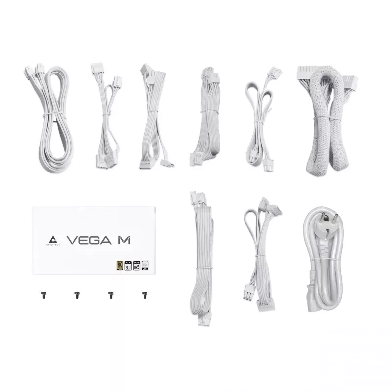 Chieftec Vega PPG-750-CW virtalähde 750 W 24-Pin ATX ATX valkoinen