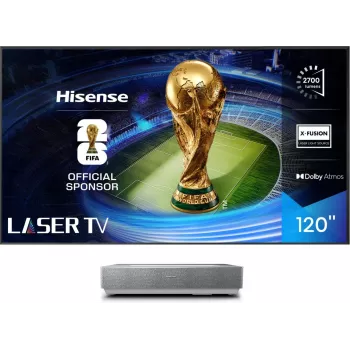 Hisense 120L5ND projektio-TV ultralyhyt heittoprojektori 2700 ANSI lumenia DLP UHD 4K (3840x2160) musta, hopea 3D