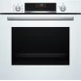 Kalusteisiin asennettava sähköuuni Bosch Serie 6 HBG536EW4 — 71 L, 3400 W, valkoinen, EasyClean, 10 automaattiohjelmaa