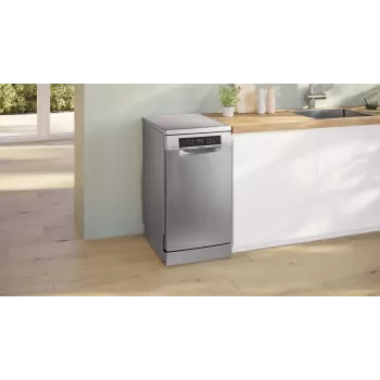 Vapaasti seisova astianpesukone Bosch Serie 6 SPS6EMI21E — Slimline 45 cm, 10 astiastoa, 8 ohjelmaa, energiatehokkuusluokka B
