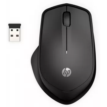 HP 280 Silent langaton hiiri, oikeakätinen, optinen, RF langaton, musta