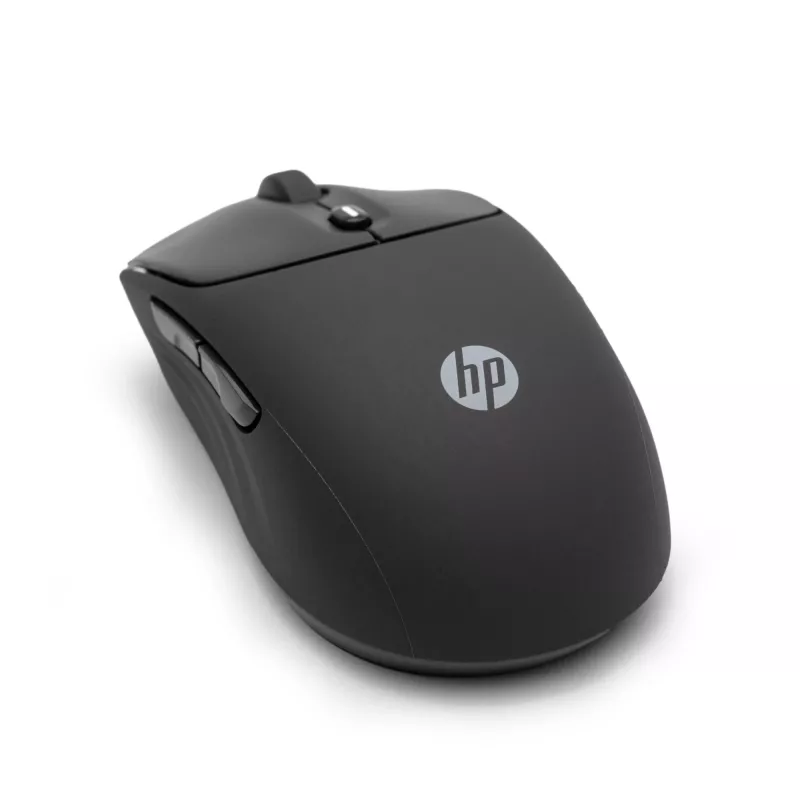 HP 400 Quiet musta langaton hiiri, molempikätinen, RF langaton + Bluetooth, 6000 DPI, musta