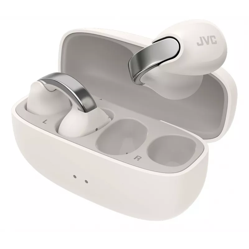 JVC HA-NP1T headset True Wireless Stereo (TWS) korvaklipsi puhelut/musiikki USB Type-C Bluetooth hopea, valkoinen